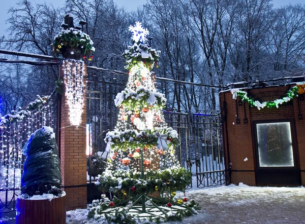 Moscow, Christmas tree — Stock Photo, Image