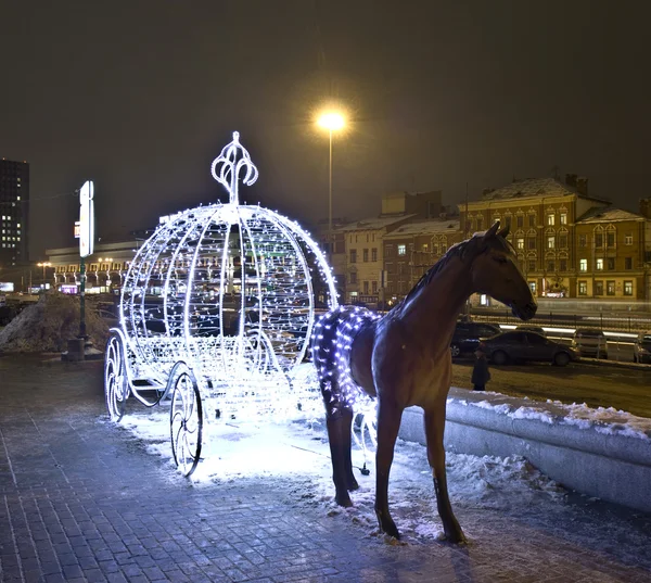 Moscow, Christmas decoration — Stock Photo, Image