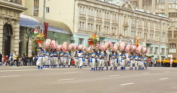 Moszkva, katonai zenekarok "spasskaya nemzetközi fesztivál — Stock Fotó