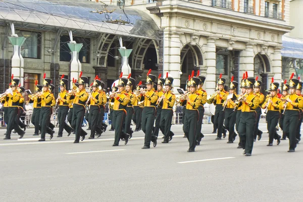 Moszkva, katonai zenekarok "spasskaya nemzetközi fesztivál — Stock Fotó