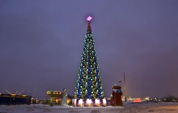 Moscú, árbol de Navidad en "Poklonnaya colina " —  Fotos de Stock