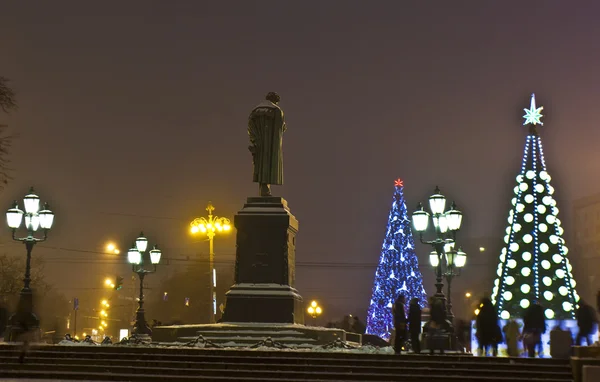 Karácsonyfák, Moszkva. — Stock Fotó