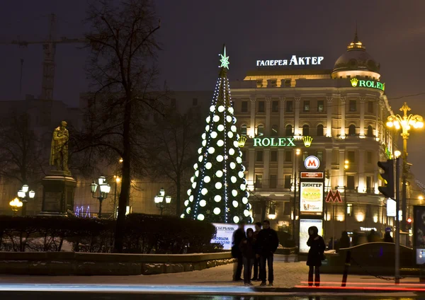 Julgran, Moskva — Stockfoto