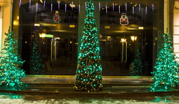 Christmas trees, Moscow — Stock Photo, Image