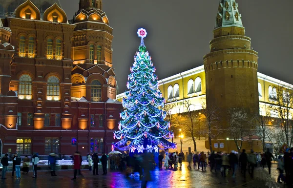 Weihnachtsbaum, Moskau — Stockfoto