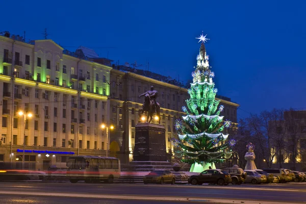 Julgran, Moskva — Stockfoto