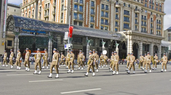 莫斯科国际电影节的军事乐队 — 图库照片