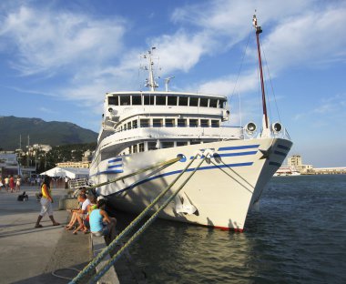 büyük cruise gemisi, yalta, Kırım