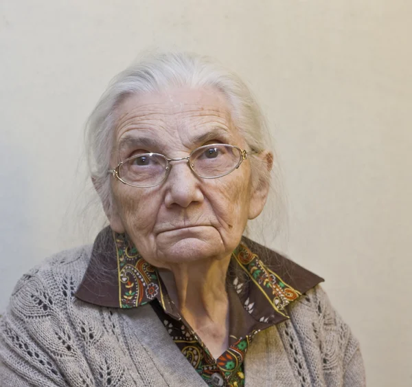 Portrait of old lady — Stock Photo, Image