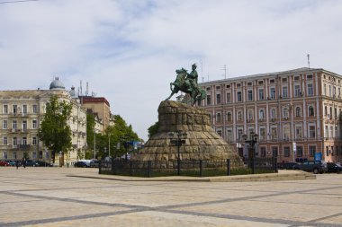 Kiev, Ukrayna, anıt bogdan hmelnitskiy