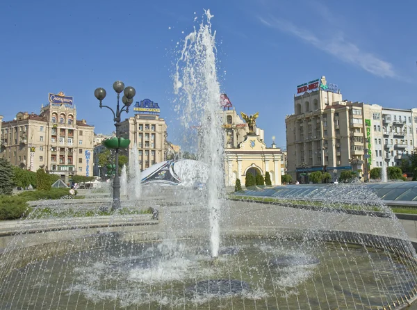 Kiev, square of Independence — Stock Photo, Image