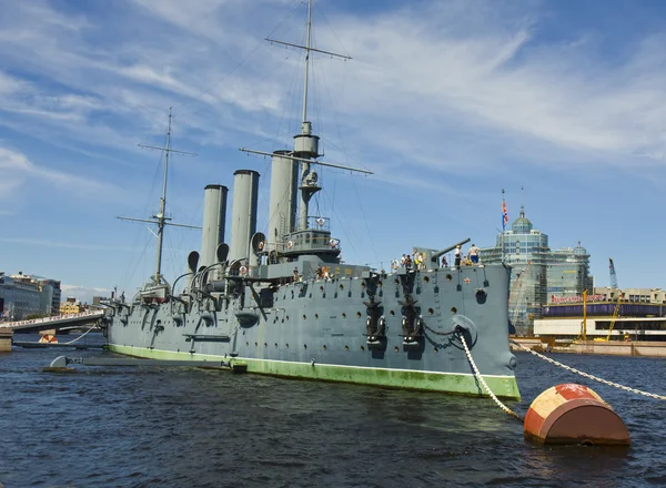 Sint-petersburg, kruiser "aurora" — Stockfoto