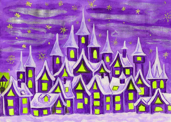 Dreamstown violett — Stockfoto