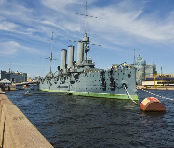 San Petersburgo, crucero "Aurora " — Foto de Stock
