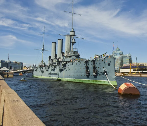 Sint-petersburg, kruiser "aurora" — Zdjęcie stockowe