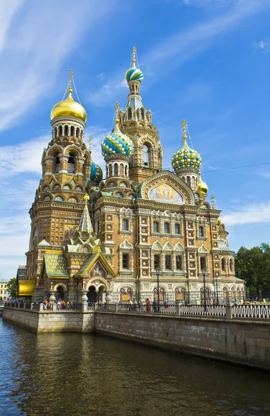 St. Petersburg, cathedral of Jesus Christ on Blood Stock Image