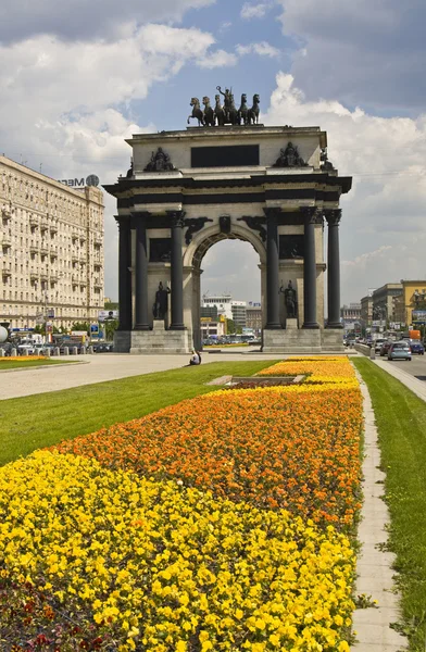 Moskwa, łuk triumfalny — Zdjęcie stockowe