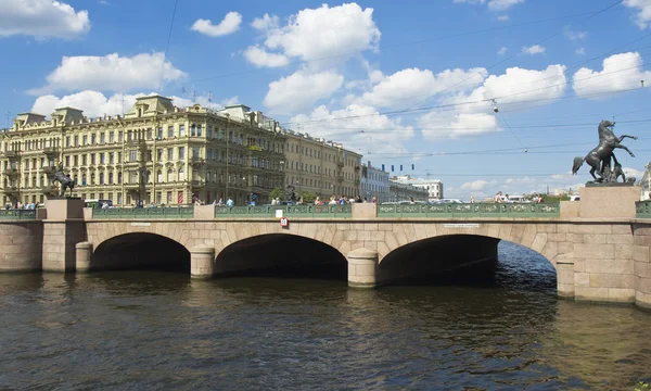 セント ・ ピーターズバーグ、anichkov 橋 — ストック写真