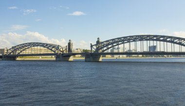 St. petersburg, neva köprüde