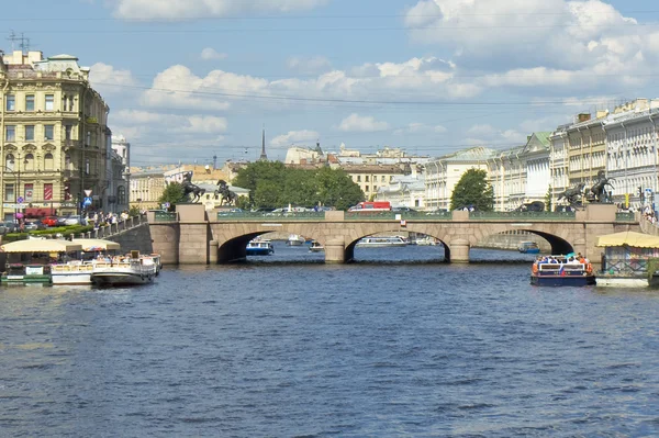 San Petersburgo, puente de Anichkov — Foto de Stock