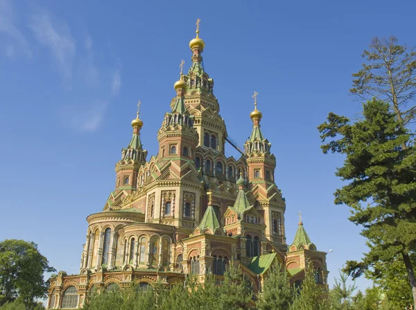 Peterhof, cathedral of St. Peter and St. Paul — Stock Photo, Image