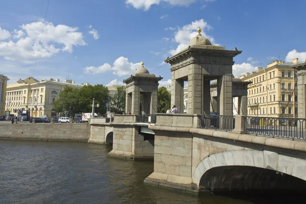 San Pietroburgo, ponte Lomonosov — Foto Stock