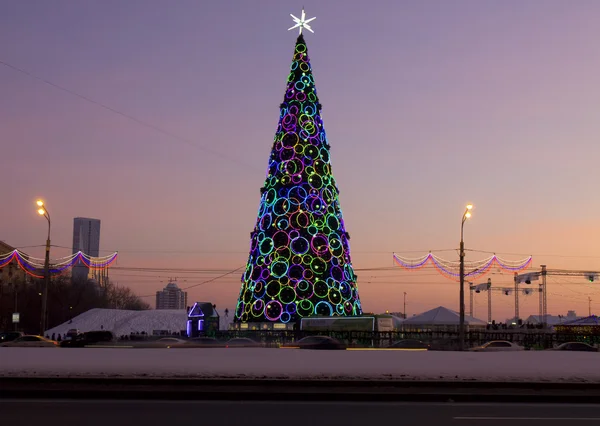 Árvore de natal em moscow — Fotografia de Stock