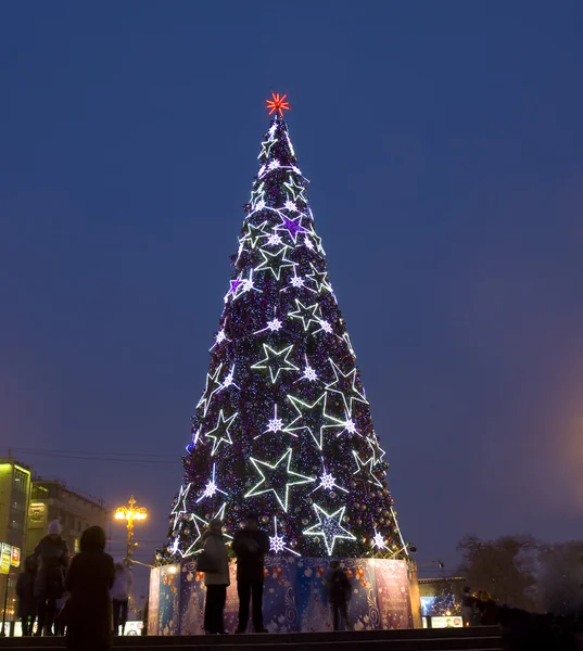 Moskova 'da Noel ağacı — Stok fotoğraf