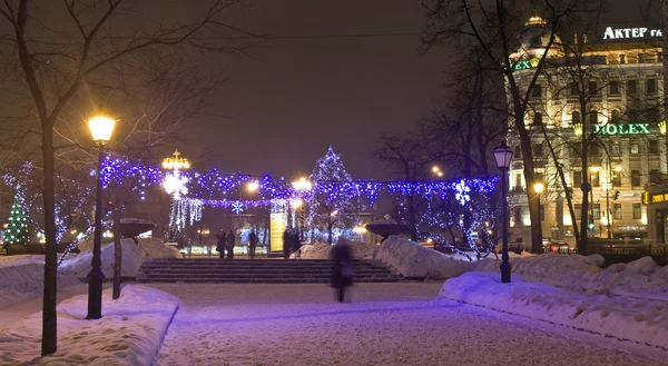 Moskau in der Weihnachtszeit — Stockfoto