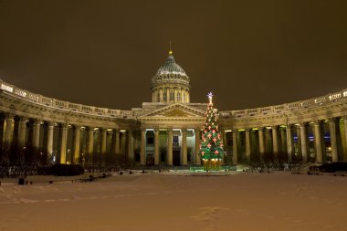 Noel ağacı ve kazanskiy Katedrali, st. petersburg