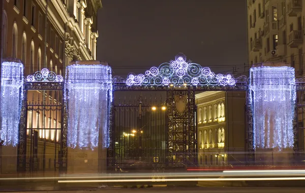 Moscú decorado para Navidad y Año Nuevo — Foto de Stock