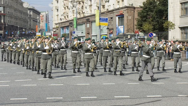 Zenekar-Ausztria-parádé Moszkvában — Stock Fotó