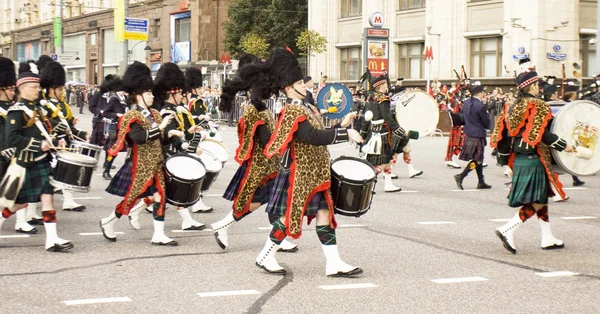 Orchestra of Scotland on parade in Moscow — Stock Photo, Image