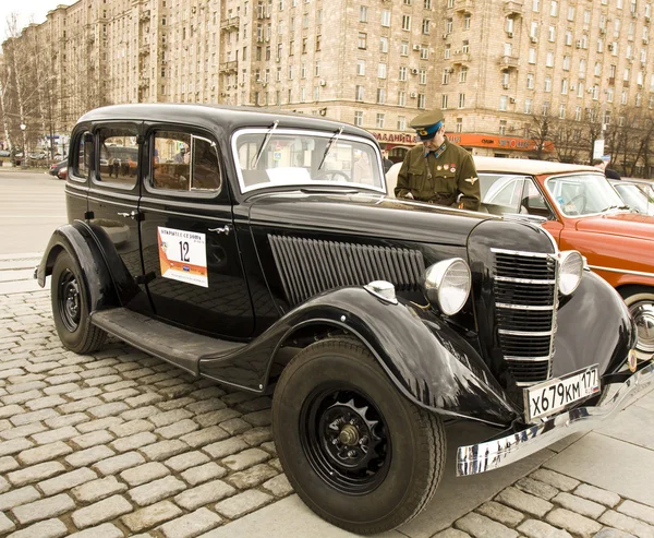 Rally of classical cars, Moscow — Stock Photo, Image