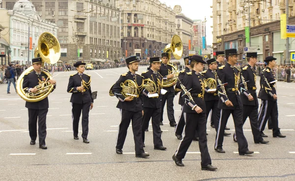 Французский оркестр на международном фестивале в Москве — стоковое фото