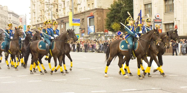 モスクワ国際映画祭にロシアの騎兵隊 — ストック写真