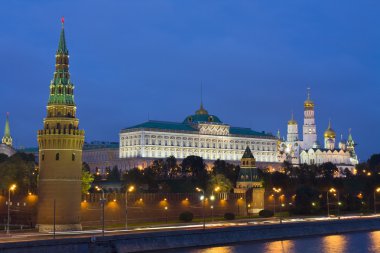 Moskova, kremlin, gece