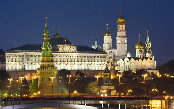 Moskva Kreml på natten — Stockfoto