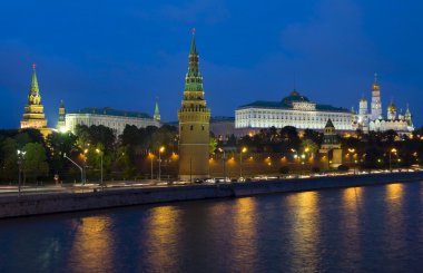 Moskova, kremlin, gece