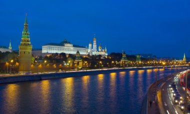 Moskova, kremlin, gece