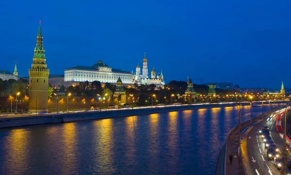 Moskva Kreml på natten — Stockfoto