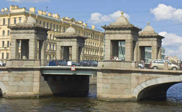 St. petersburg, lomonosov brücke — Stockfoto