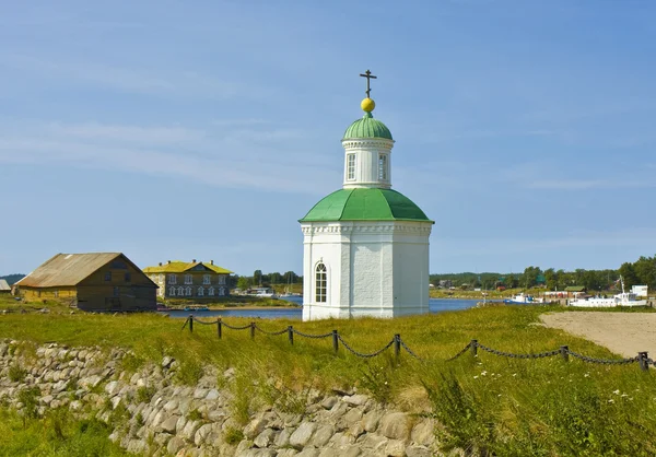 Capilla en la isla de Solovki, Rusia — Foto de Stock