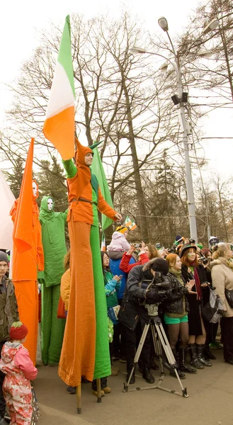 St. Patricks Day in Moskau — Stockfoto