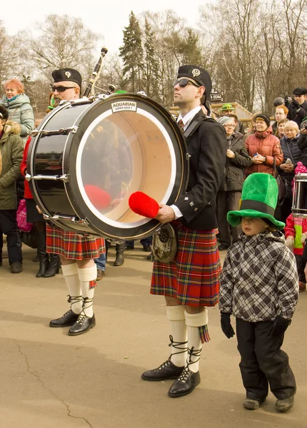 St. patricks day in Moskou — Stockfoto