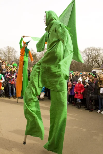 St. Patricks Day in Moskau — Stockfoto