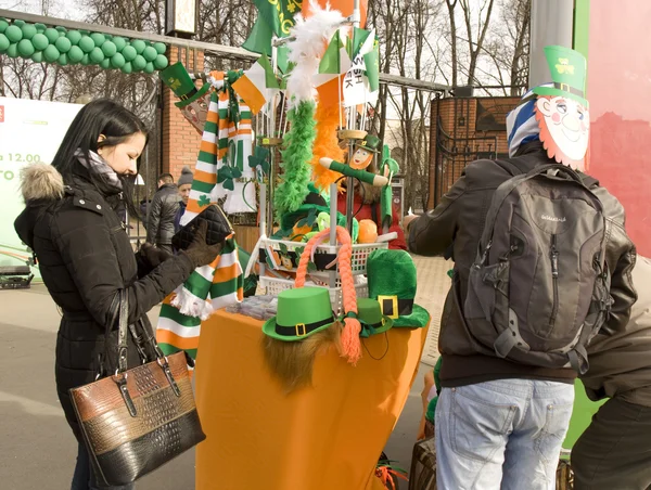 St. Patricks day in Moscow — Stock Photo, Image