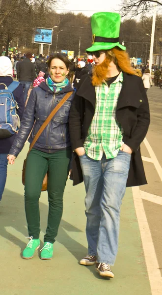 St. Patricks day in Moscow — Stock Photo, Image