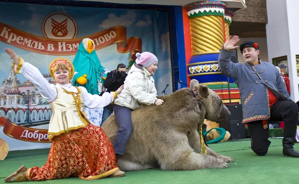 Lente carnaval in Moskou — Stockfoto