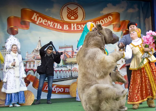Spring festival pancake veckan i Ryssland — Stockfoto